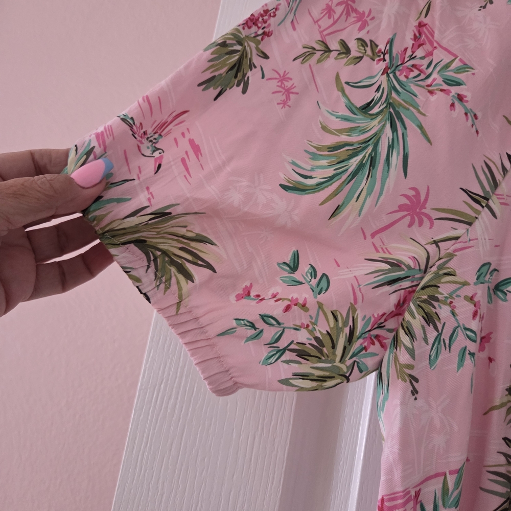 Crown & Ivy Pink Floral Blouse - Picture 3 of 6